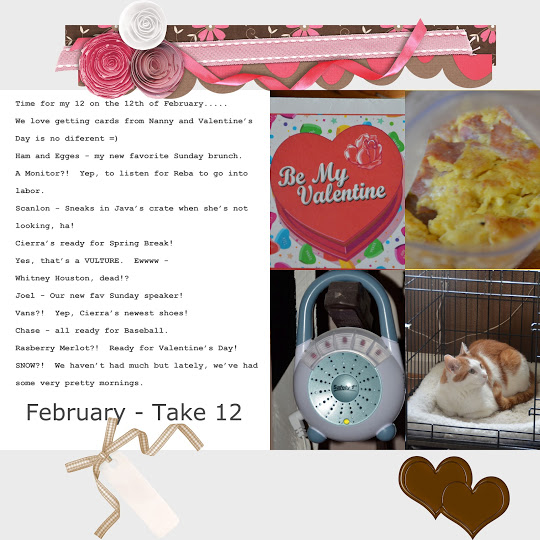February – – – 12 on the 12th