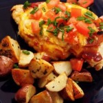 Chicken Dinner – BBQ, Bacon, Cheese, Tomatoes – Dinner’s ready!